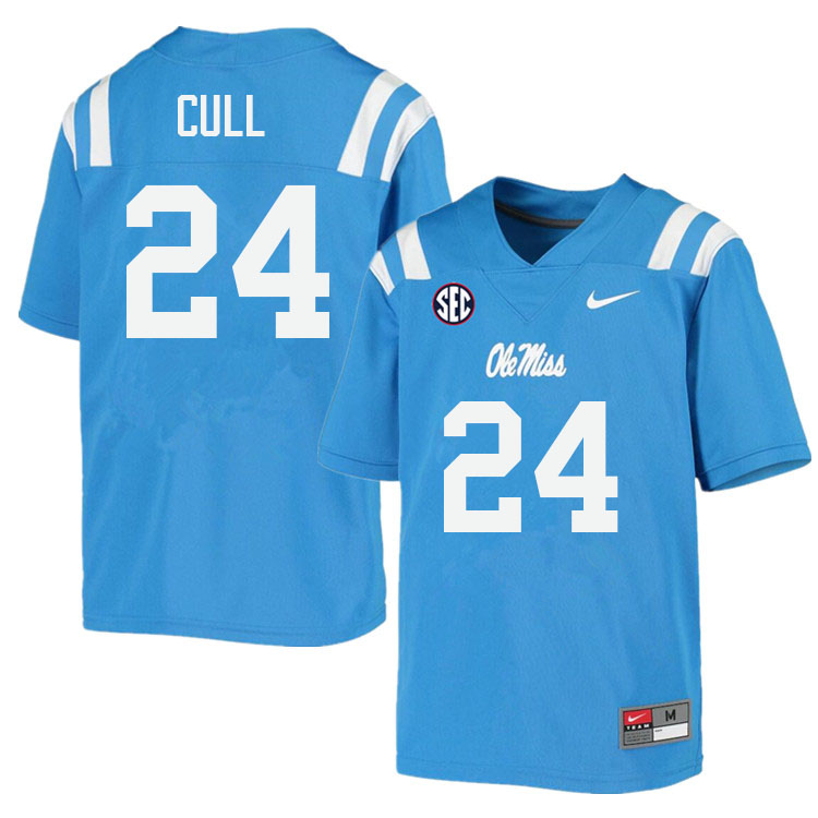 Men #24 Nick Cull Ole Miss Rebels College Football Jerseys Sale-Power Blue